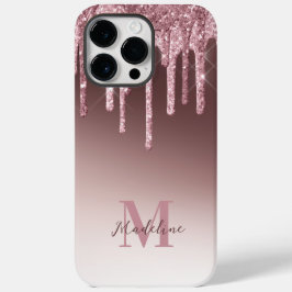 Eleganter Rosa-Glitzer Case-Mate iPhone 14 Pro Max Hülle