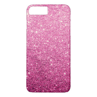 Eleganter Rosa Glitzer Luxus iPhone 8 Plus/7 Plus Hülle