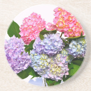 Eleganter, rosa, lila-blauer Hydrangea-Bouquet Untersetzer
