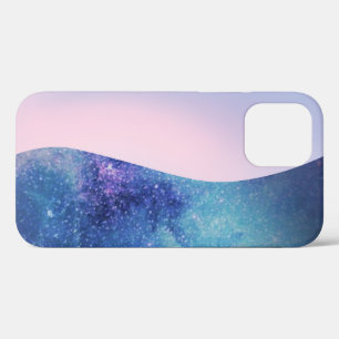 Eleganter rosa Moderner Gradient Galaxie Glitzer S Case-Mate iPhone Hülle