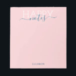 Eleganter Rosa-Name Notizblock<br><div class="desc">Elegant blush pink name notepad</div>