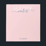 Eleganter Rosa-Name Notizblock<br><div class="desc">Elegant blush pink name notepad</div>