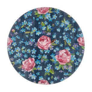 Eleganter rosa Peonies Retro Hintergrund Schneidebrett