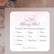 Eleganter rosa Piping-Beutel-Allergie-Alarm