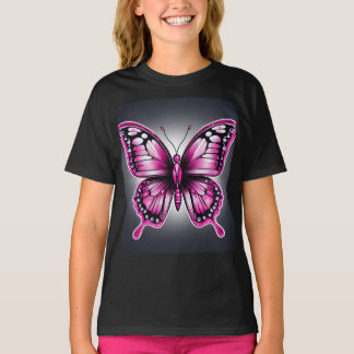 Eleganter rosa Schmetterling-T - Shirt" T-Shirt
