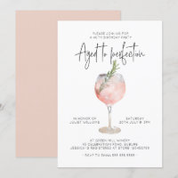 Eleganter rosa Wein im Alter von 40 Jahren
