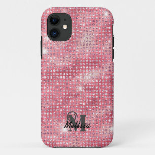 Eleganter rosafarbener Diamant gegossener Mustermo Case-Mate iPhone Hülle
