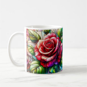 Eleganter Rose gefestigter Glaseffekt Kaffeetasse