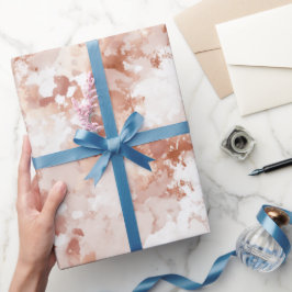 Eleganter Roségold-Blush-Shine-Abstrakt-Muster Geschenkpapier