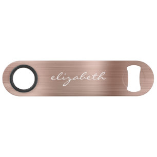 Eleganter Roségold-Metall-Personalisiert Speed Flaschenöffner