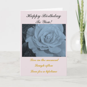 Eleganter Rosen-Geburtstag Karte