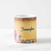 Eleganter Rosen- und Juwelenrahmen