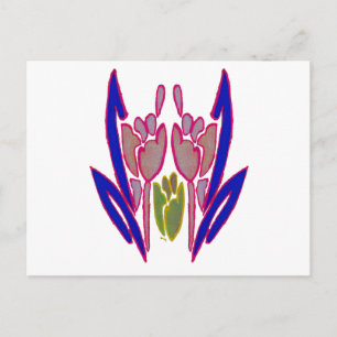 Eleganter Rosen-Wasserfarben-Kunst-Druck Postkarte