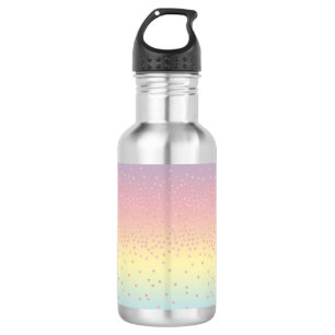 Eleganter RosengoldGlitter Confetti punktiert Edelstahlflasche