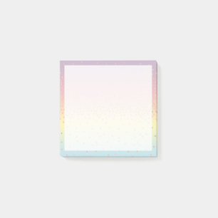 Eleganter RosengoldGlitter Confetti punktiert Post-it Klebezettel