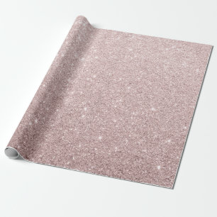eleganter RosengoldGlitter Geschenkpapier