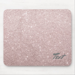 eleganter RosengoldGlitter Mousepad