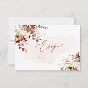 Eleganter Rost Orange Fall Eukalyptus, UAWG Einladung
