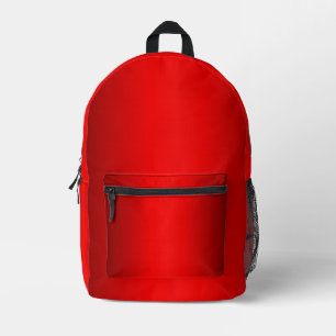 Eleganter roter Farbton bis Schwarz Bedruckter Rucksack