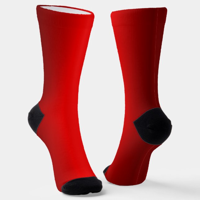 Eleganter roter Farbton bis Schwarz Socken (Gewinkelt)