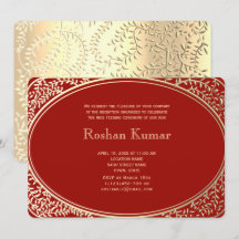Eleganter roter Goldjunge Annaprashan
