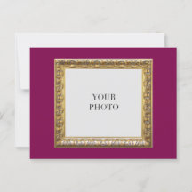 Eleganter Roter Persönlicher Foto Rahmen und Text