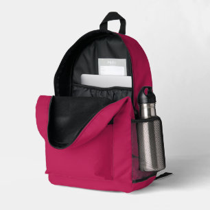 Eleganter roter Rosenmuster-Alltags-Rucksack Bedruckter Rucksack