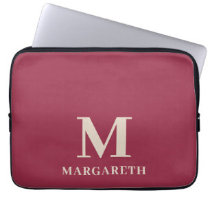 Eleganter Roter Tafelschlauch Laptopschutzhülle