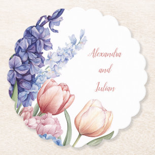 Eleganter runder Blumenuntersetzer Untersetzer