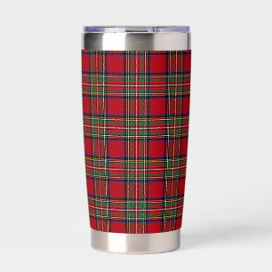 Eleganter Rustikal Stewart Tartan Plaid Thermobecher