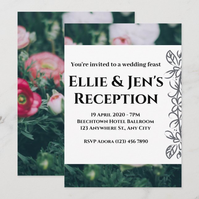 Eleganter rustikaler Eukalyptus Verlasse Grüne Hoc Karte (Vorne/Hinten)