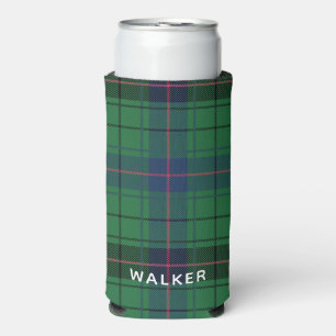 Eleganter rustikaler Karo Davidson Tartan Selters Dosenkühler