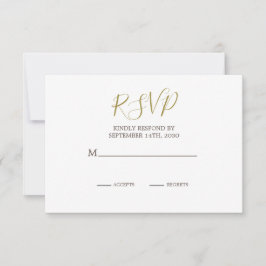 Eleganter Rustikaler Palm Tree Chic Wedding RSVP Karte