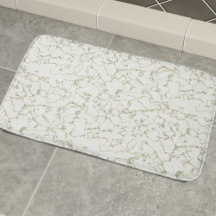 Eleganter Sage Green Marble Bath Mat
