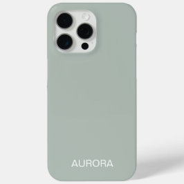 Eleganter Sage Green Personalisiert Name - Case-Mate iPhone Hülle