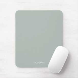 Eleganter Sage Green Personalisiert Name - Mousepad