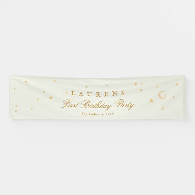 eleganter Salbei Grün Geburtstagsfeier Banner (Horizontal)