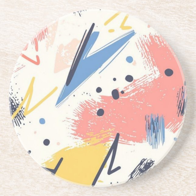 Eleganter Sandstone Untersetzer - Absorbent & Styl (Vorne)