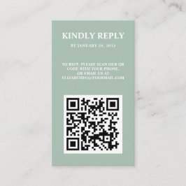 Eleganter schicker Foto QR Code Online-UAWG Begleitkarte
