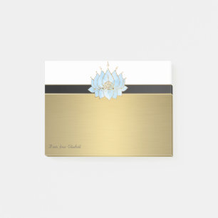 Eleganter, schicker, girlyhafter falscher Gold-Lot Post-it Klebezettel