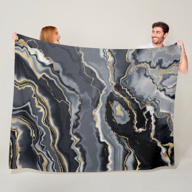 Eleganter schicker Marmor Fleecedecke (Beispiel)