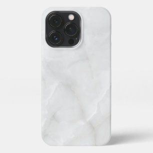 Eleganter Schlichter weißer Marmor iPhone 13 Pro Hülle