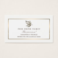 Eleganter Schmetterling, Gratis Drink Ticket