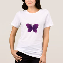 Eleganter Schmetterling in geometrischer Harmonie Tri-Blend Shirt