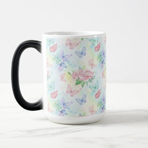 Eleganter Schmetterlings-Seamless-Druck Verwandlungstasse