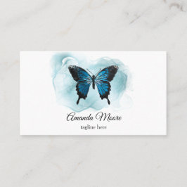 Eleganter Schmetterlingsalon Schönheitssalon Visitenkarte