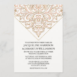 Eleganter Schnellimbiss Scroll Swirl Moderne, einf Einladung