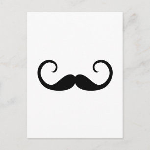 Eleganter Schnurrbart Postkarte