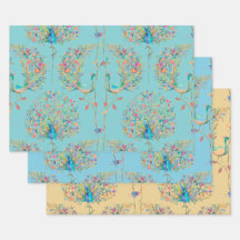 Eleganter schöner Pfau Aquarell