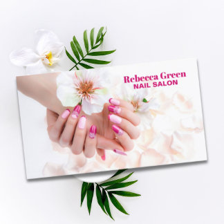 Eleganter Schönheitsmanicurist Nagelnagel Visitenkarte